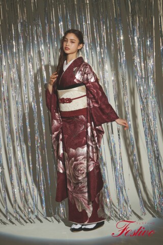 深紅ボルドー振袖｜大人の艶モードスタイル_振袖_65737