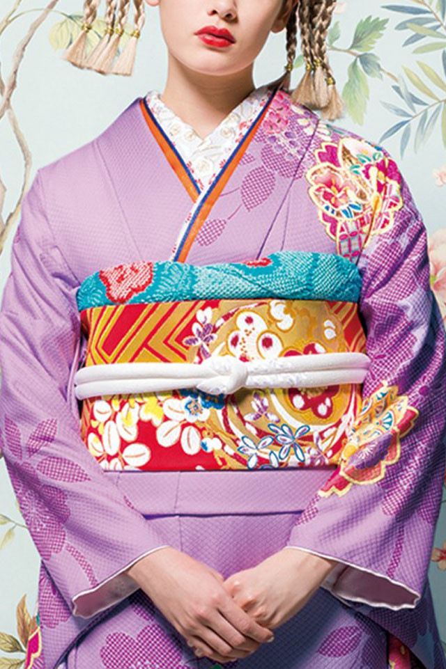 BLANCHE 青森 ドリームタウンALi店の振袖 /紫色/赤色/古典/桜柄/ J