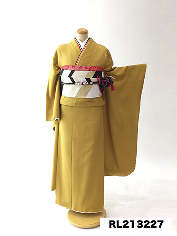 成人式 振り袖 二十歳振袖館Az 水戸店の振袖 /黄色/その他色/レトロ/無地柄/ 振袖