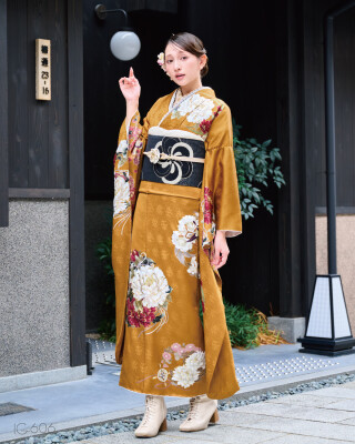 振袖レンタル おりえん｜大阪堺市の振袖 /赤色/白色/レトロ/花柄/ アン