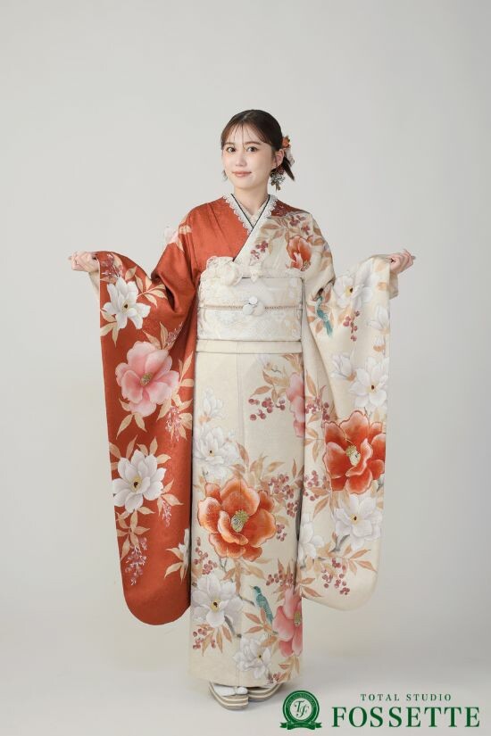 トータルスタジオフォセット ポートピアパーク店の振袖 /オレンジ色