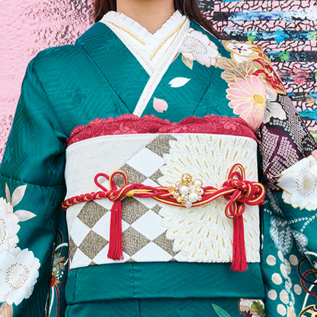振袖ふるーれ 南行徳本店の振袖 /緑色/その他色/古典/花柄/ KAREN IG