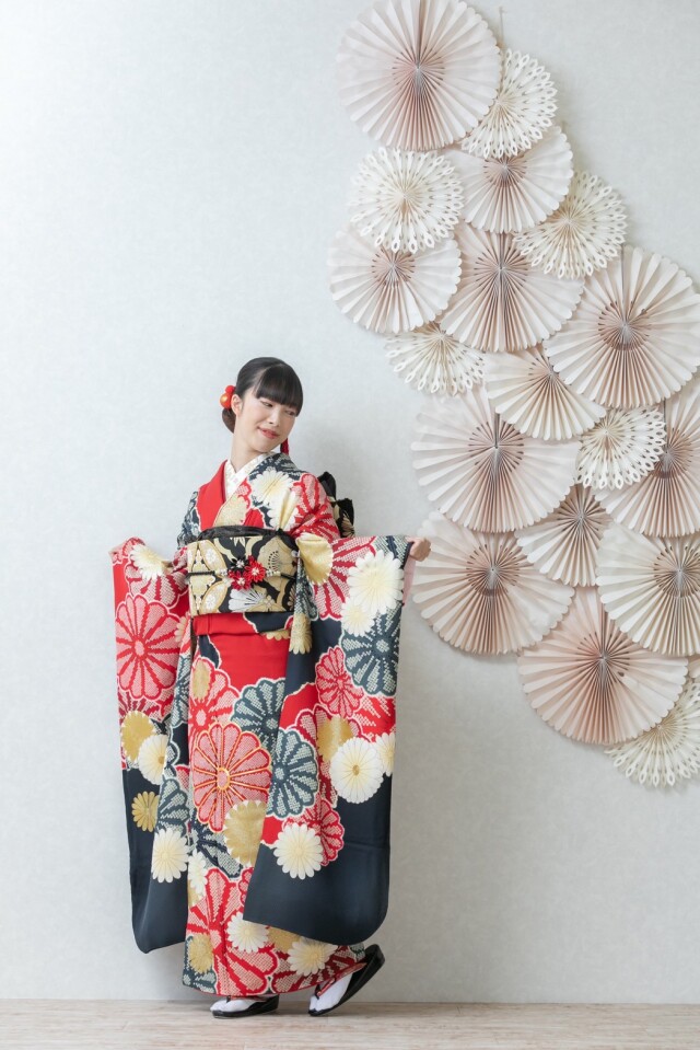 SHUKUの振袖 /赤色/赤色/クール/梅柄/ 古典柄 | My振袖