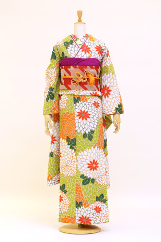 シエルグランの振袖 /緑色/古典/桜柄/ 振袖 | My振袖