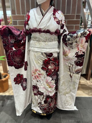 【インスタ掲載】白　赤牡丹_振袖_56806