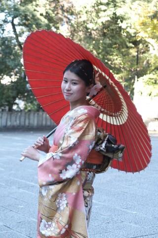 クラシックモダン振袖＆ゲキ渋袴 紋付屋の振袖 /水色/白色/キュート/花