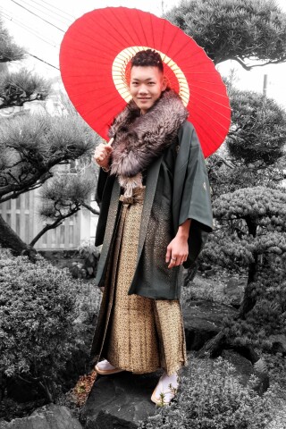 成人式　ゲキ渋紋付き袴_振袖_60657