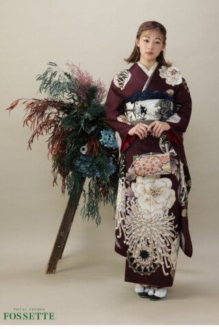 F-2377 玉城ティナ×紅一点_振袖_80395 | トータルスタジオフォセット　福山店