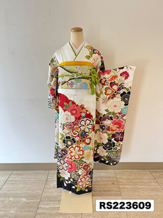 振袖 二十歳振袖館Az 龍ケ崎店の振袖 /白色/赤色/古典/桜柄/ 振袖RS223609