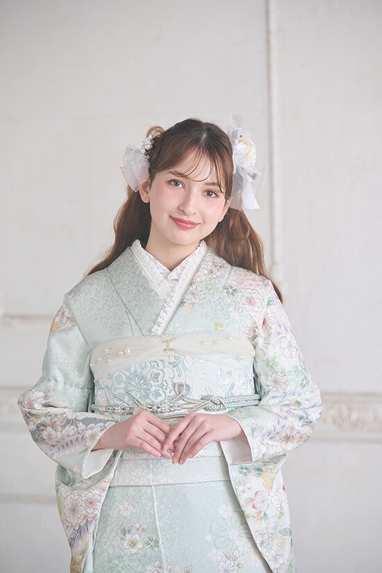 橋本絞店の振袖 /緑色/古典/その他/ MiMi Furisode Collection－214