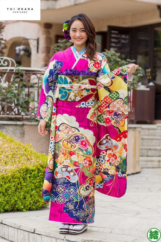 きもの・浪漫 結城屋の振袖 /ピンク色/古典/松柄/ 岡田 結実 | My振袖