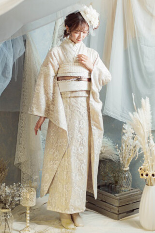 charme (beige）_振袖_83714 | Studio Ciel 山梨中央店