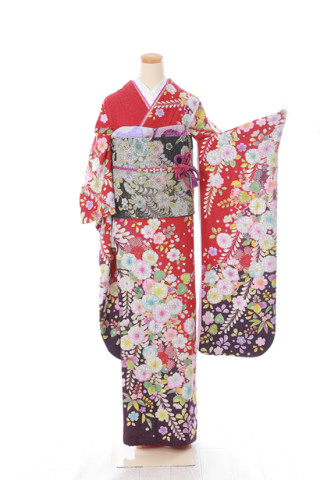 古典【赤】_振袖_49012 | トータルフォトスタジオしょこら郡山店