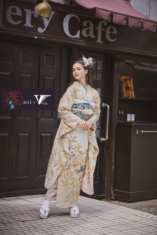 aoi Vサンク_振袖_72067 | きものりんか ヴィンテージ振袖館 熊取店