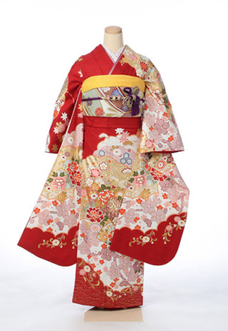 鮮やかな深紅の振袖入荷！_振袖_45703