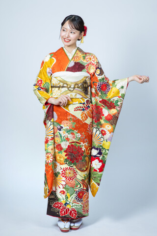 みかん　振袖単品 みかん 振袖単品 橙の成人式振袖一覧 | My振袖