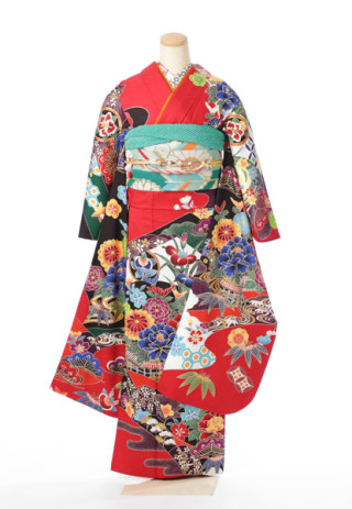 鮮やかな深紅の振袖入荷！_振袖_47190