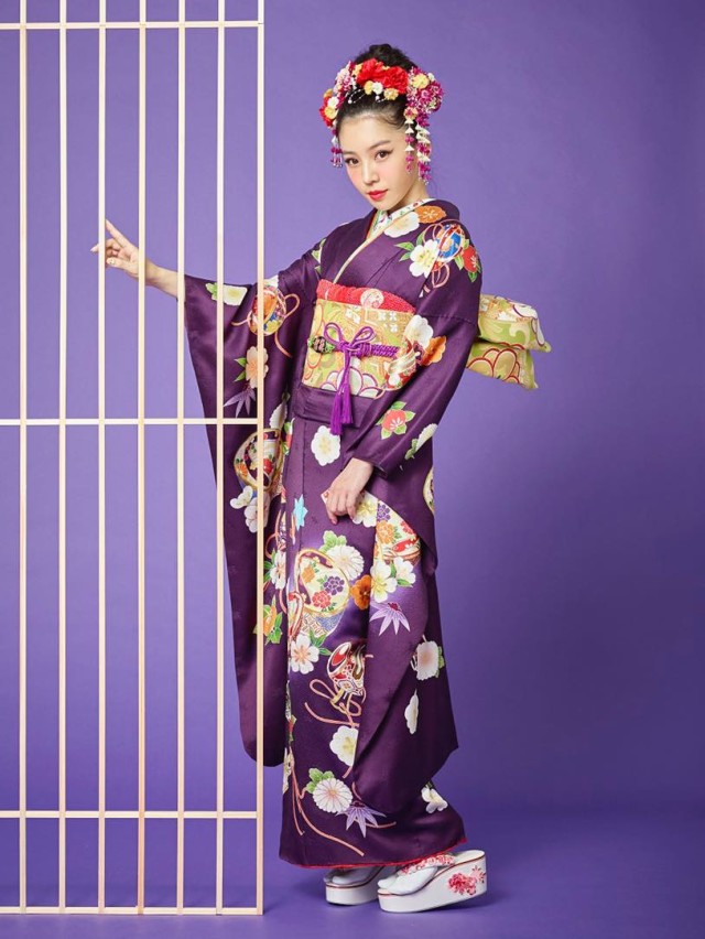 EVERS~furisode showroom~の振袖 /紫色/紫色/クール/宝尽柄/ 振袖 | My振袖