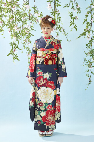 振袖４ First Collectionの振袖 /ピンク色/キュート/桜柄/ TR-213 | My振袖