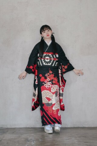 caran coron 02 black_振袖_87476