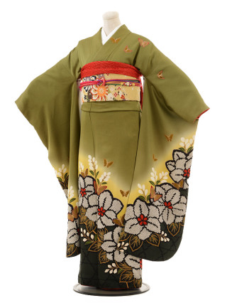 抹茶色桐の花_振袖_54949