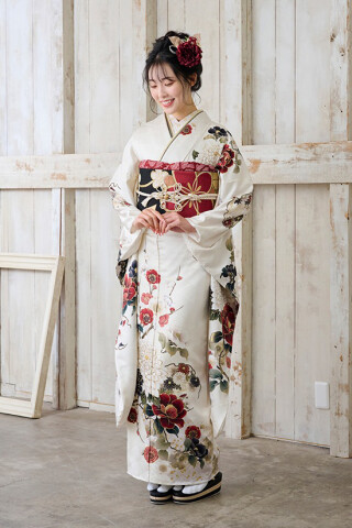 株)高島屋呉服店の振袖 /水色/キュート/牡丹柄/ 振袖 | My振袖