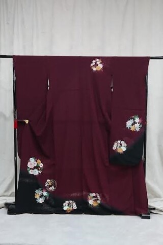 No42　あずき色　花手毬_振袖_63374