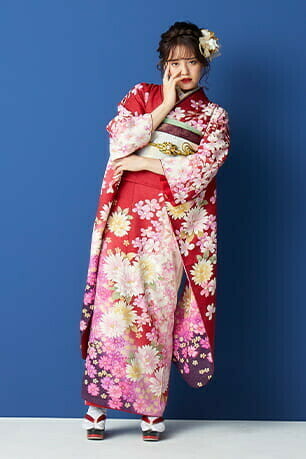 kiara♡　振袖　セット　中古　美品　赤　成人式　一蔵　オンディーヌ kiara♡様専用 振袖 セット 中古 美品 赤 成人式 一蔵 オンディーヌ