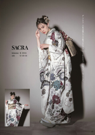 SACRA　白地ｘ花 FM0789_振袖_80900