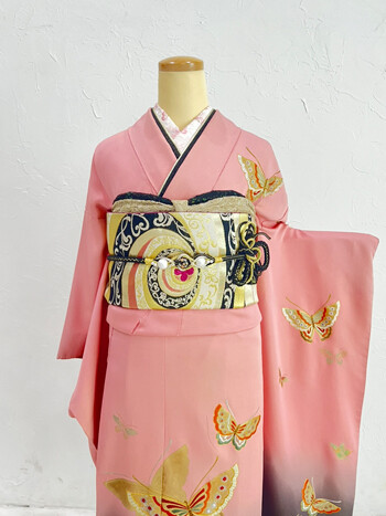 二十歳振袖館Az 印西店の振袖 /ピンク色/ゴールド色/エレガント