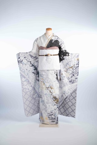 白地振袖_振袖_100695 | きもの＆レンタルBridalかとう