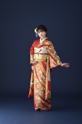 いわきや大和店の振袖 /黄色/古典/花柄/ KP407 | My振袖