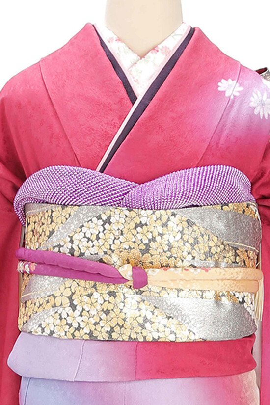 作家振袖 永田萌 豪華 銀通し 洋花 さくらんぼ 身丈170cm MO2499 着物・振袖レンタルワタナベ 京都 木津川店の振袖 /赤色/古典/花柄/ O