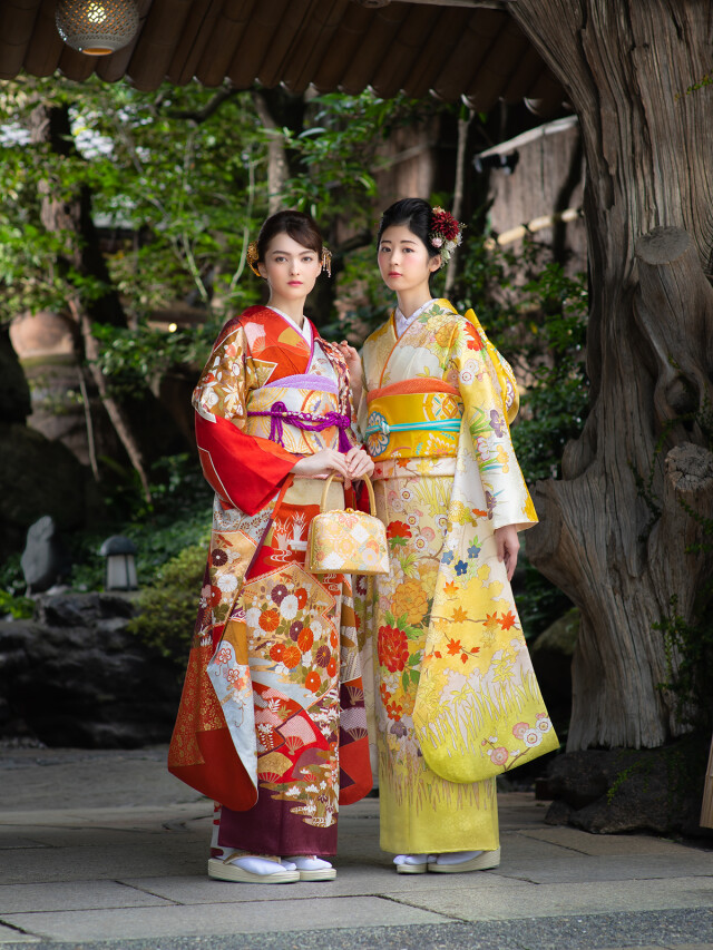 柏高島屋写真館の振袖 /朱色/その他色/古典/その他/ FF0012 | My振袖