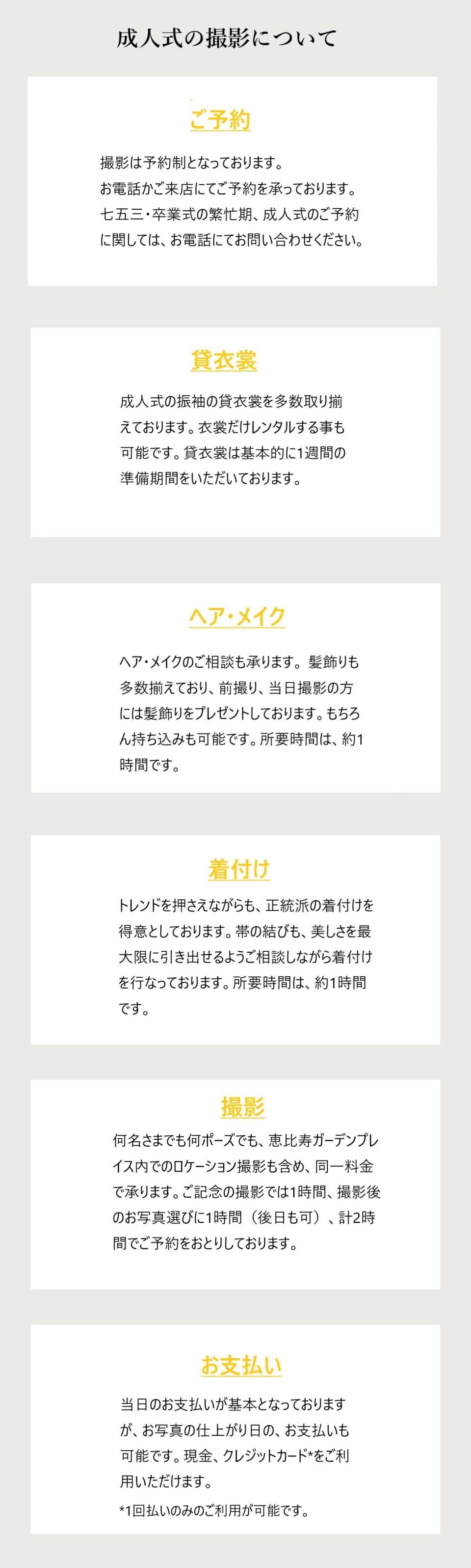 撮影の流れ