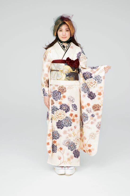 ふりそで のむら She's a Rainbowの振袖 /白色/その他色/クール/花柄