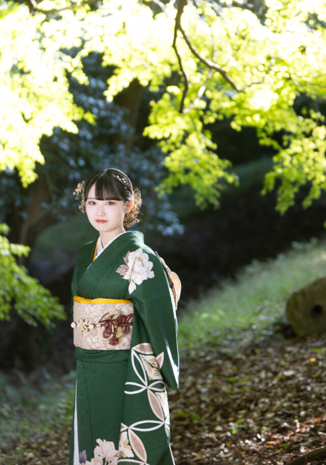 moon 振袖3点 鈴乃屋の振袖 /紫色/エレガント/牡丹柄/ MK-1303 | My振袖