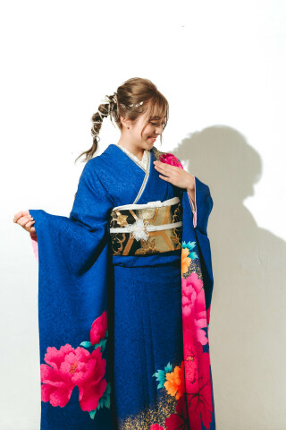 【成人式振袖フルセット】フォトスタジオ厳選◎ 　２着試着OK！　　NO.23 D080-RF1380-23/振袖セット/オーダーレンタル/edel/20-1115RF/サイズ