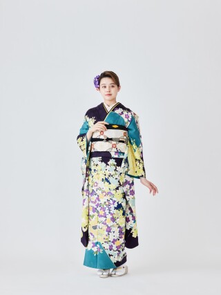 紫地彩色祝枝桜　613975_振袖_100474 | ウィシュトンホテル・ユーカリ