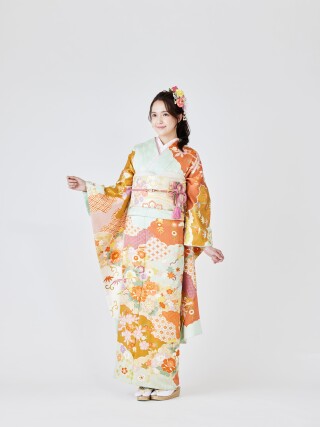薄若草地雲取刺繍牡丹　613123_振袖_100485
