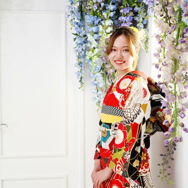 振袖フルセット✨赤✨成人式✨二十歳の集い✨ 振袖フルセット✨赤✨成人式✨二十歳の集い✨