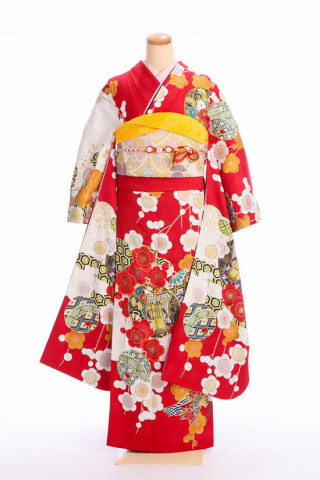 華やかな赤のレトロモダンが新鮮！_振袖_71710