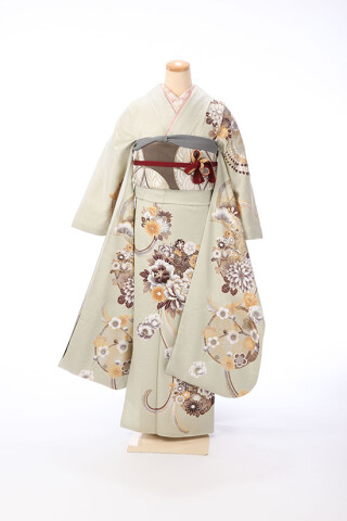 洗練されたデザインが目を引く着物_振袖_87459