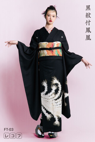 黒紋付鳳凰_振袖_72726