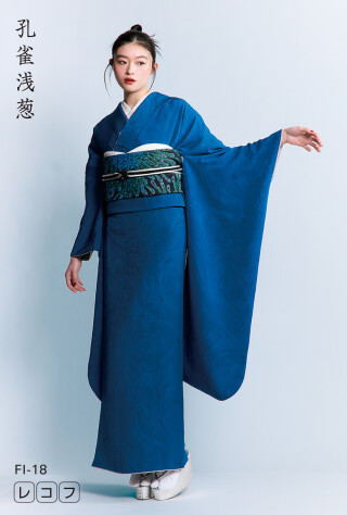 孔雀浅葱_振袖_73069