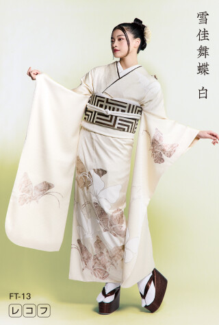 雪佳舞蝶 白_振袖_91407