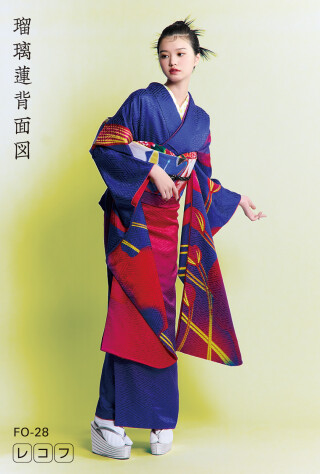 瑠璃蓮背面図_振袖_99064