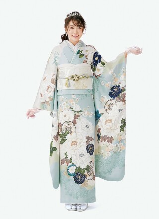水色 白と青の花柄_振袖_74340