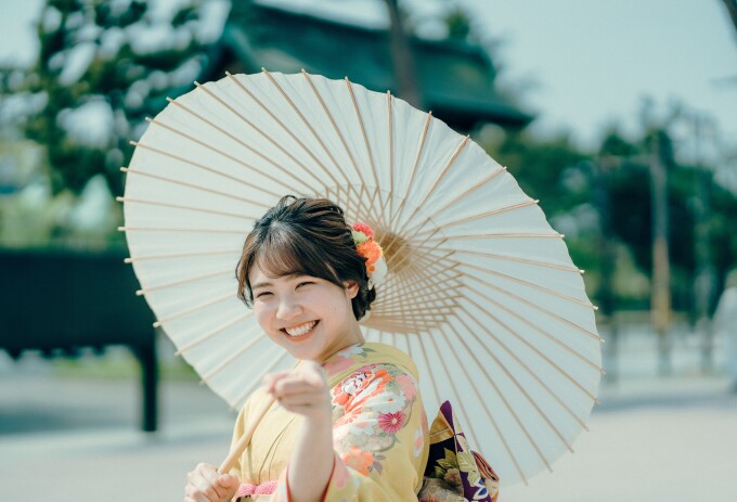 絶対お得！違う柄の振袖2着レンタル（前撮り用、成人式用） / 京都