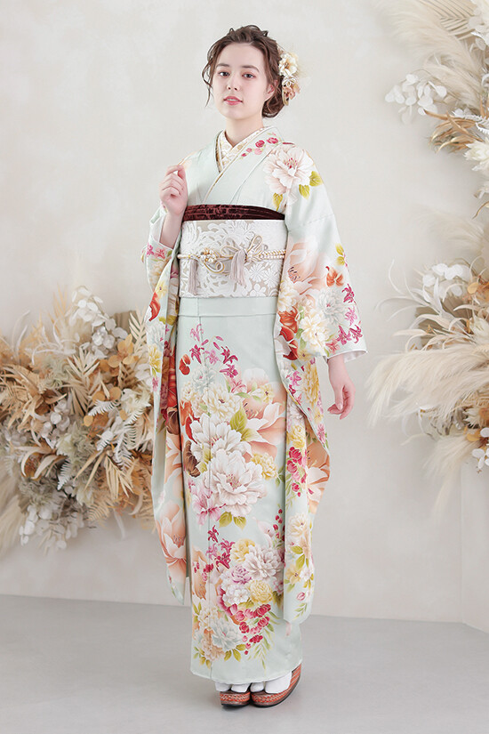 カリスト　振袖(仕立て代込み)と帯のみ ブランド振袖Callisto-26 –